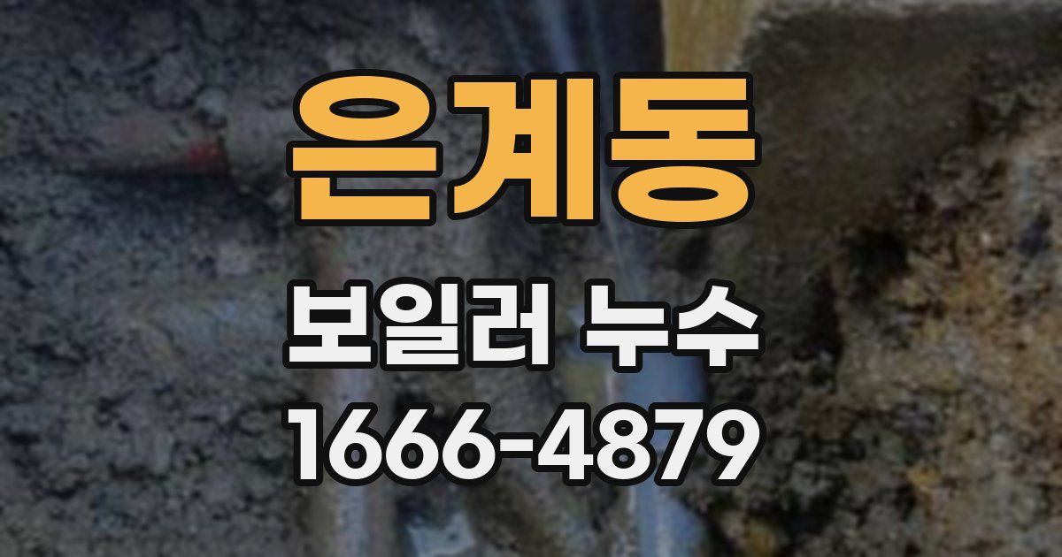 은계동 보일러 누수