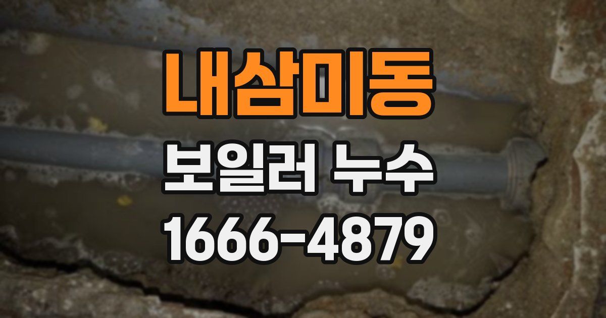 내삼미동 보일러 누수
