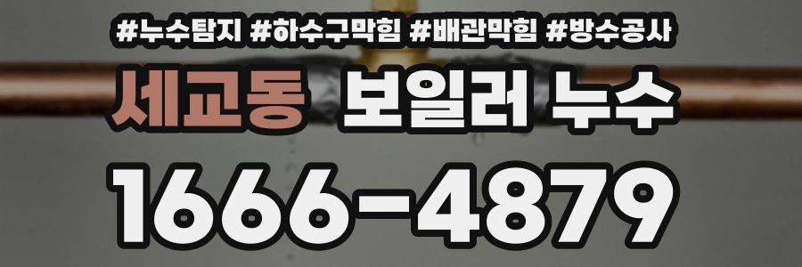 세교동 보일러 누수