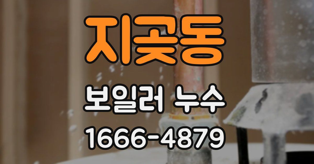 지곶동 보일러 누수