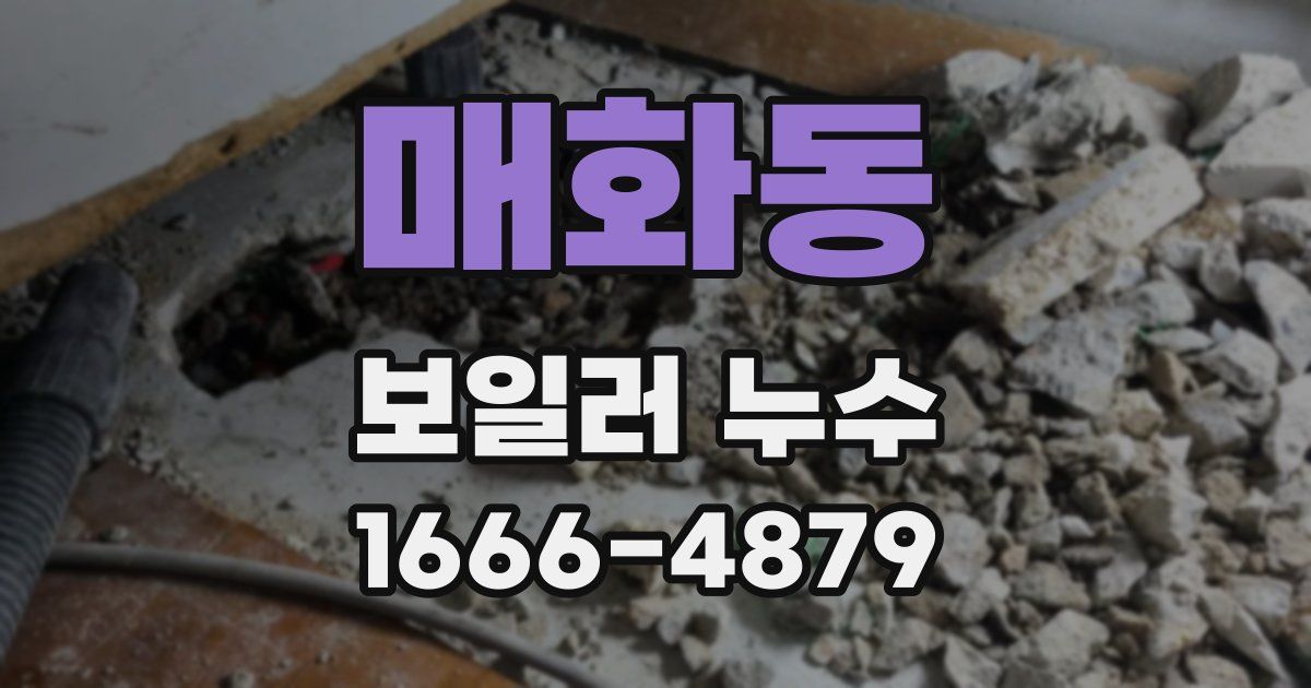 매화동 보일러 누수