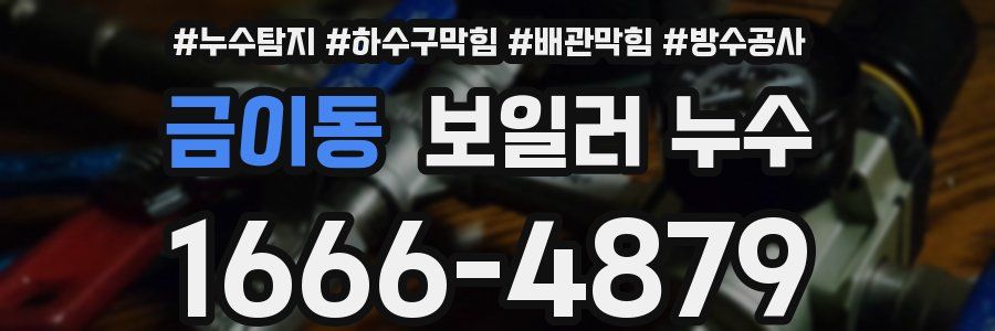 금이동 보일러 누수