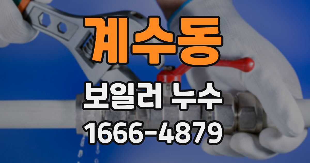 계수동 보일러 누수