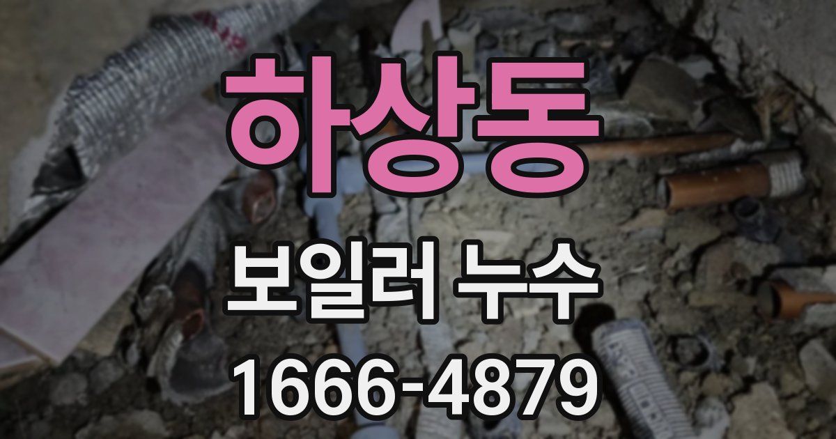 하상동 보일러 누수