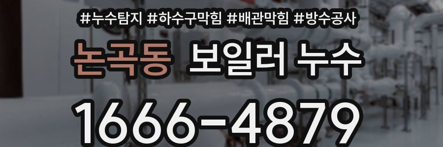 논곡동 보일러 누수