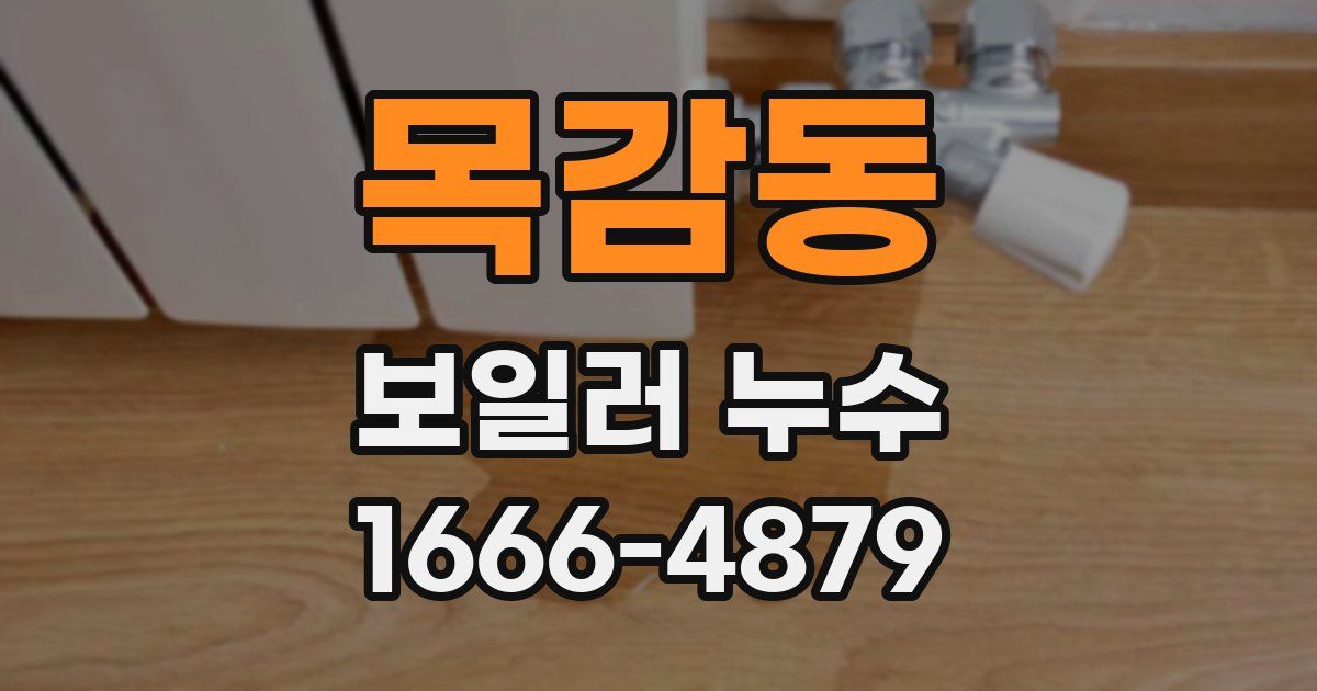 목감동 보일러 누수