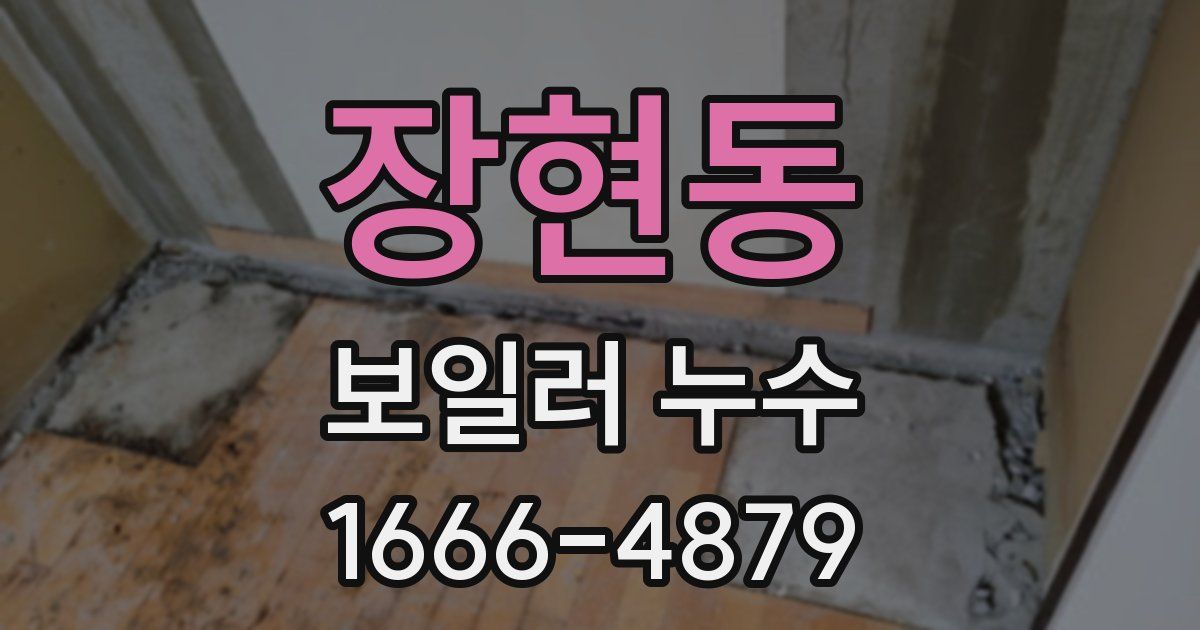 장현동 보일러 누수