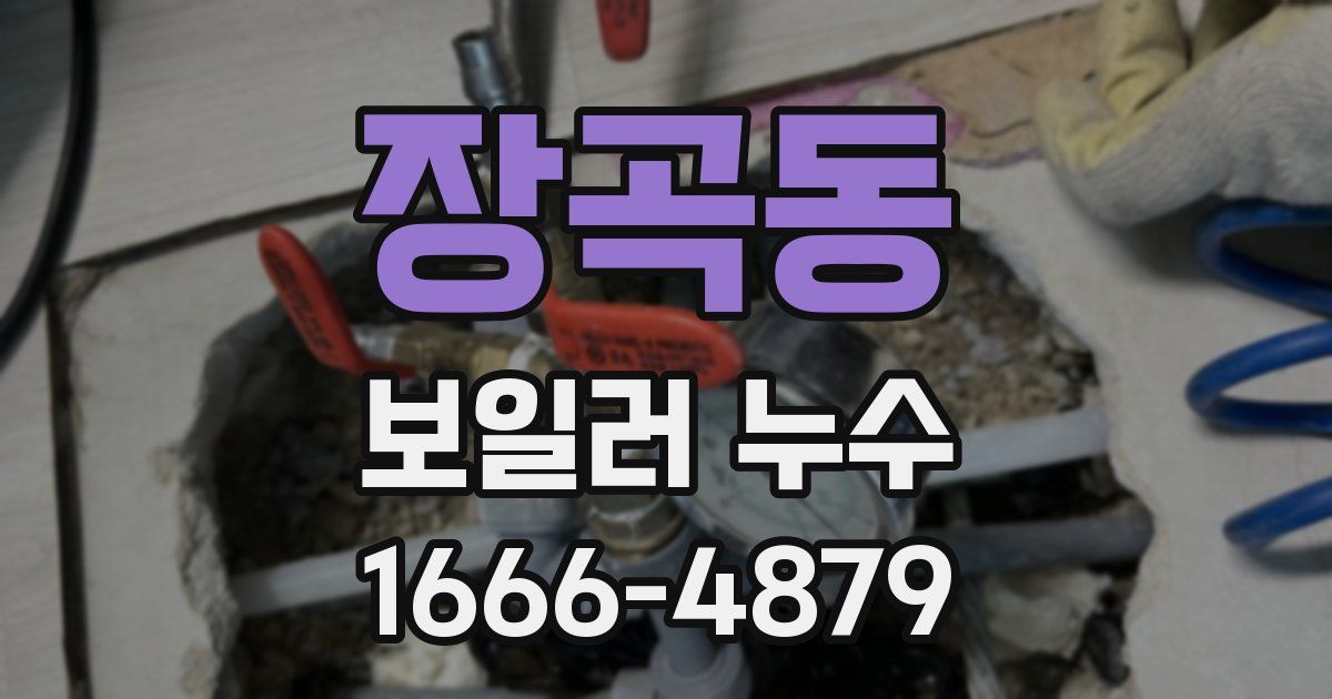 장곡동 보일러 누수