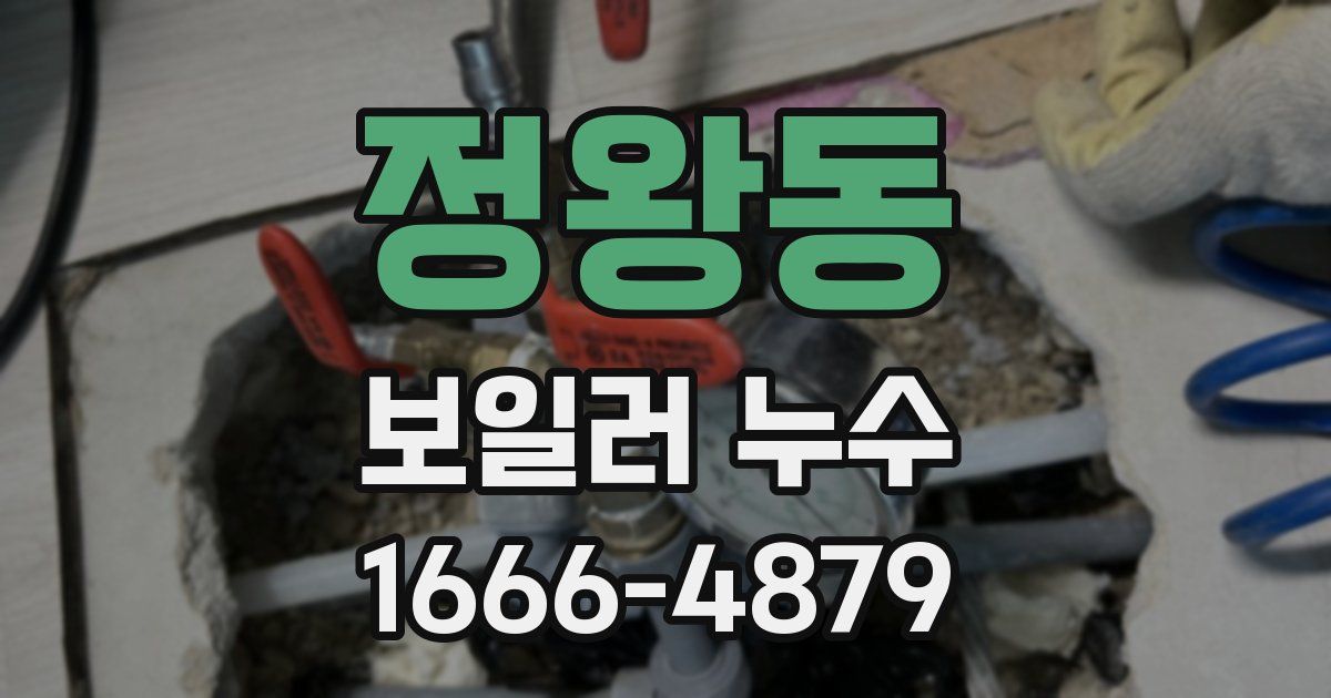 정왕동 보일러 누수