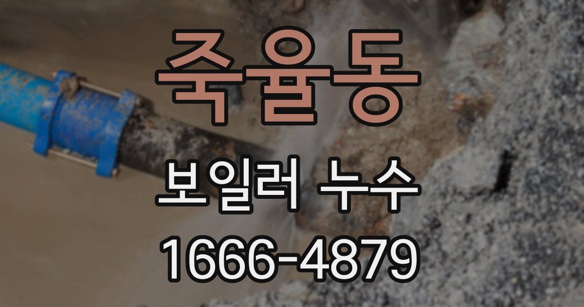죽율동 보일러 누수