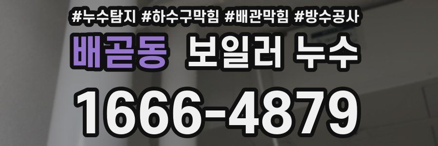 배곧동 보일러 누수
