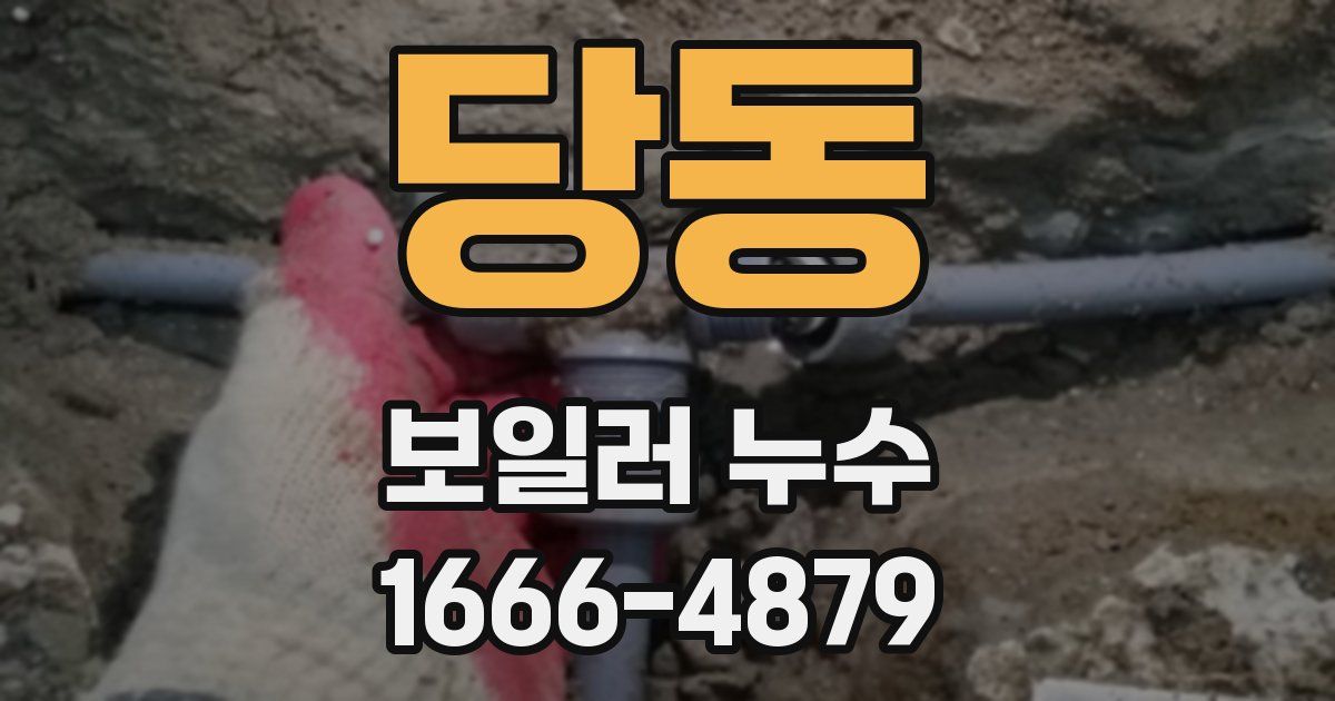 당동 보일러 누수