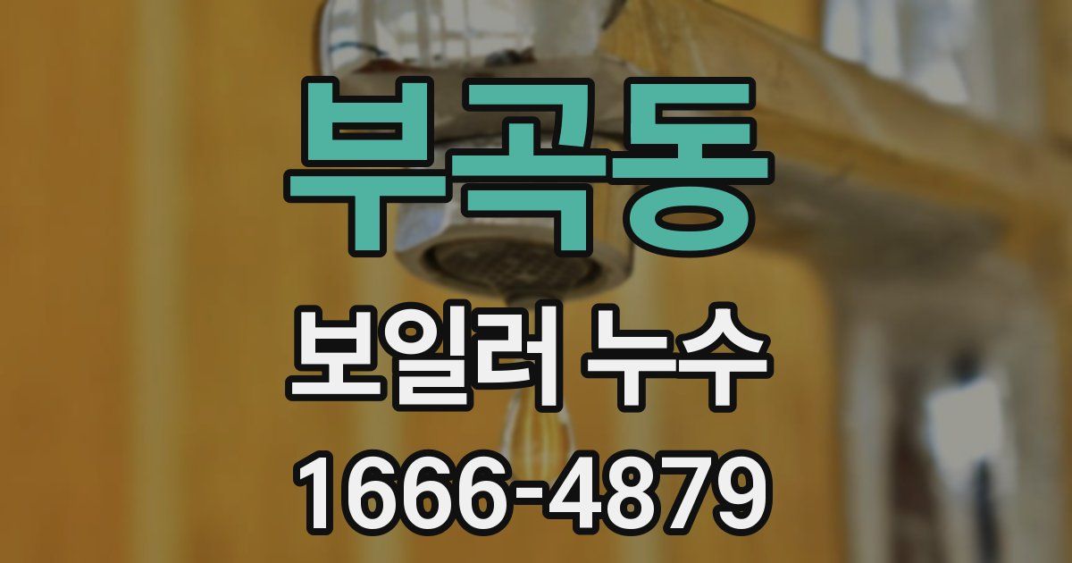 부곡동 보일러 누수