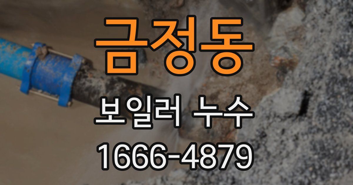 금정동 보일러 누수