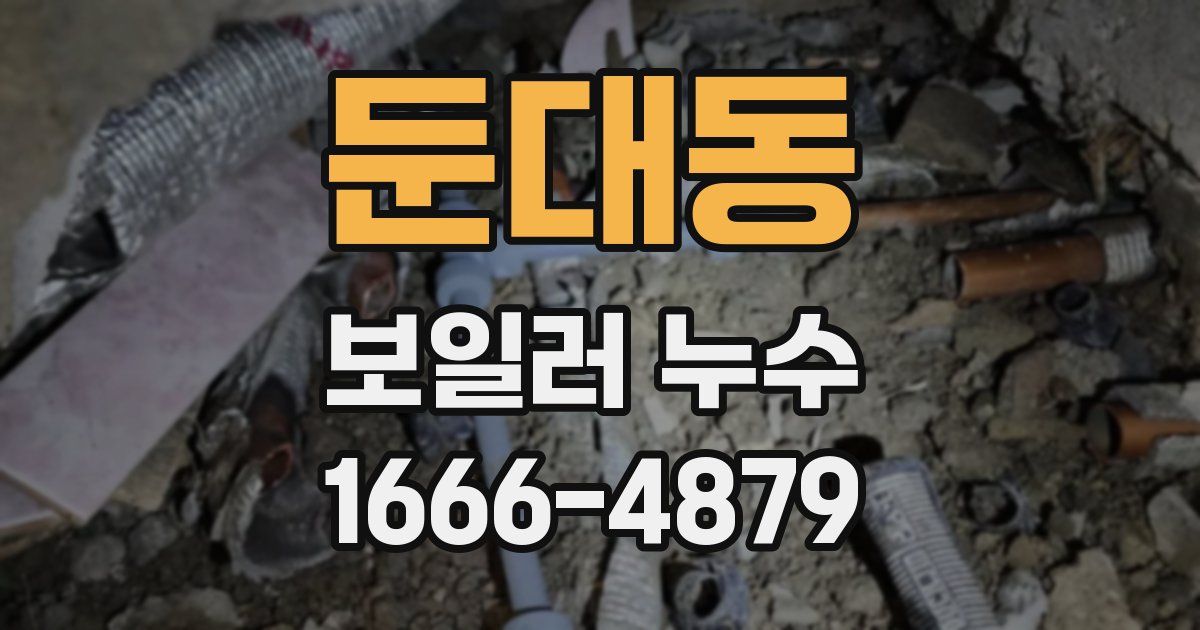 둔대동 보일러 누수