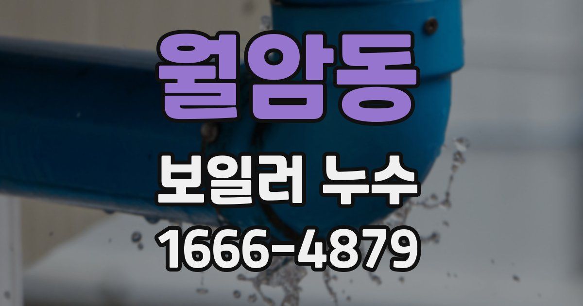 월암동 보일러 누수