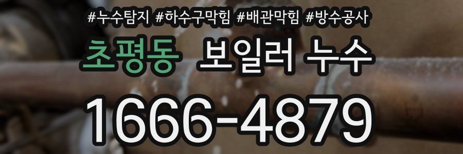 초평동 보일러 누수