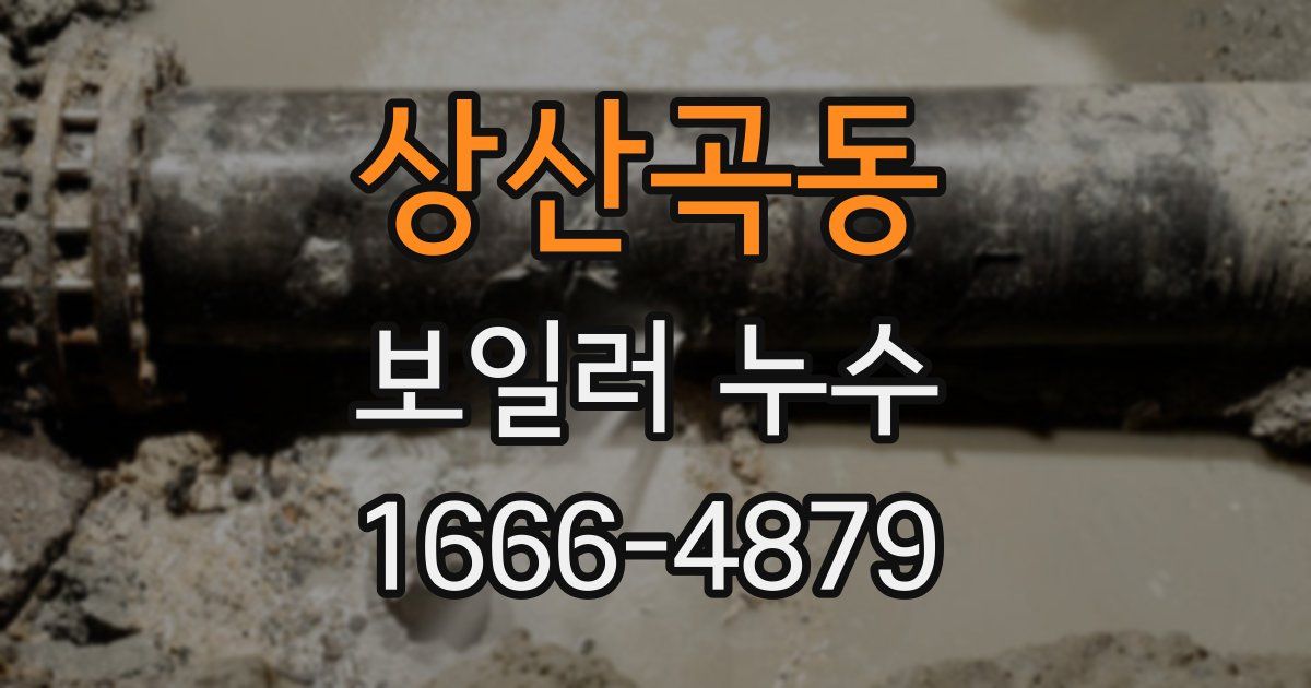 상산곡동 보일러 누수