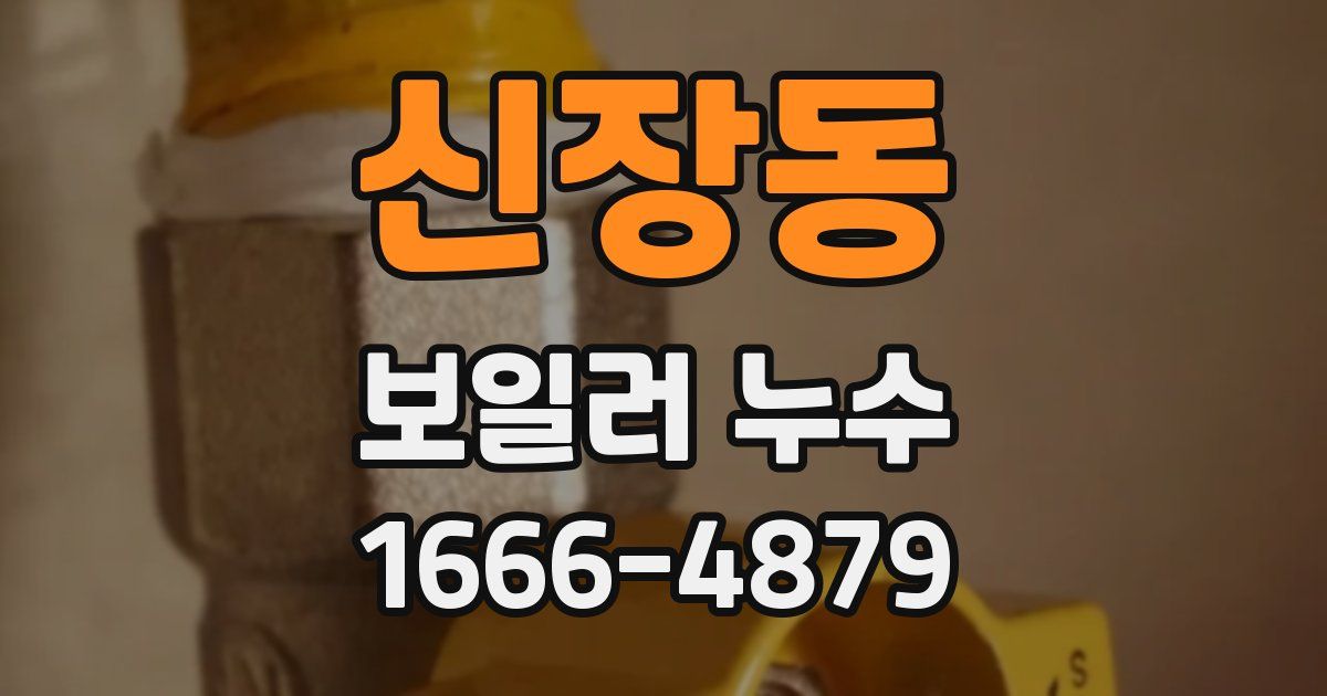 신장동 보일러 누수
