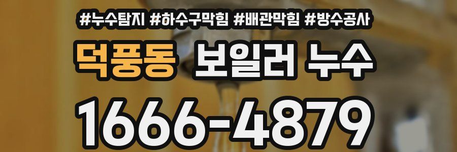 덕풍동 보일러 누수