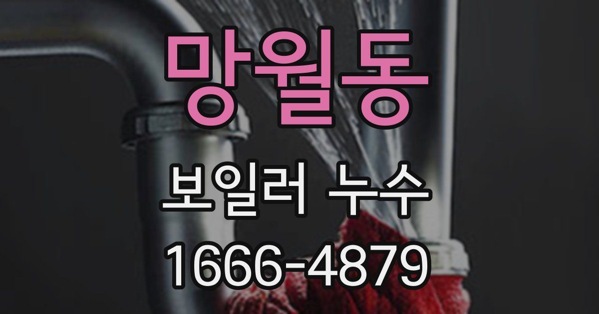 망월동 보일러 누수