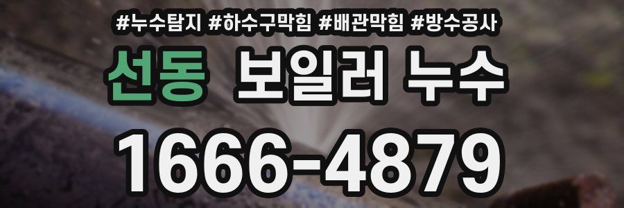 선동 보일러 누수