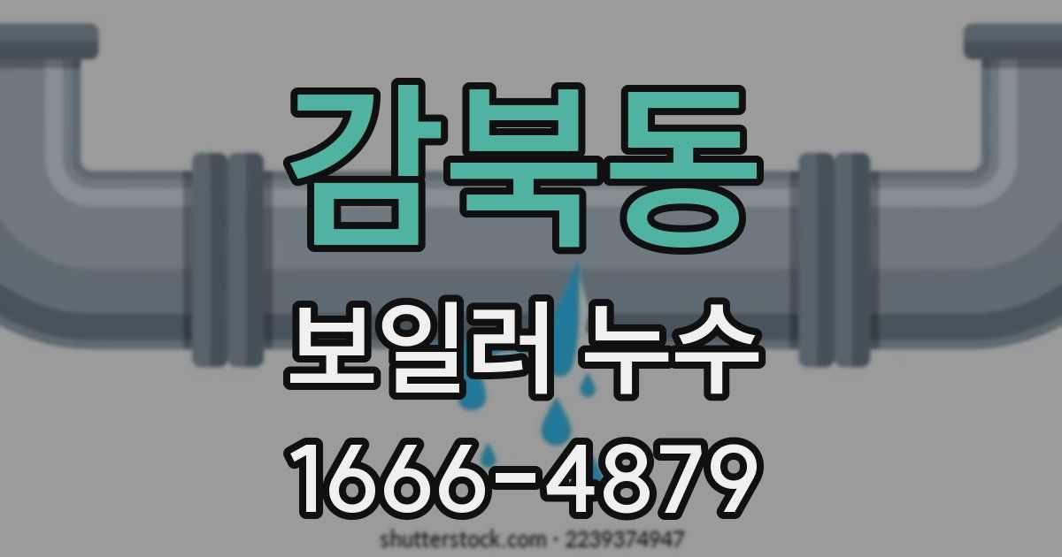감북동 보일러 누수