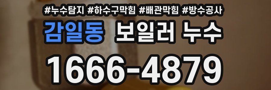감일동 보일러 누수