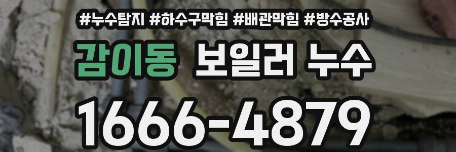 감이동 보일러 누수