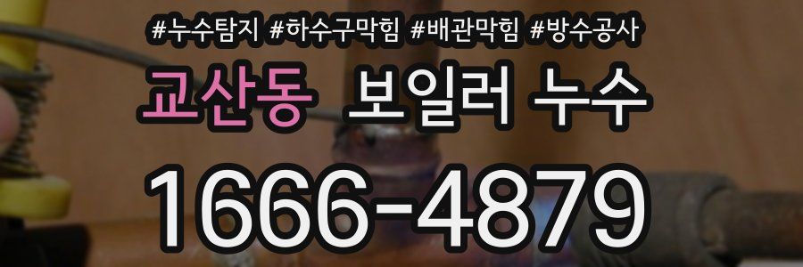 교산동 보일러 누수