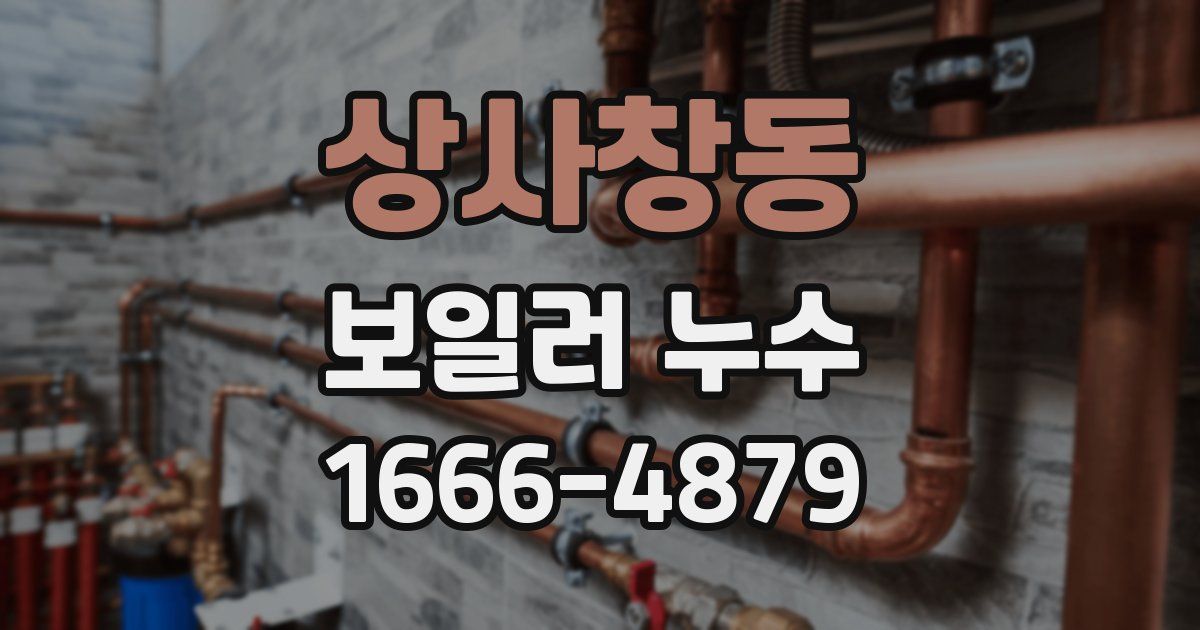 상사창동 보일러 누수