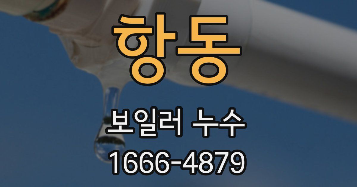 항동 보일러 누수