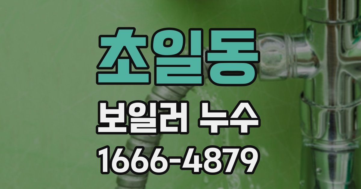 초일동 보일러 누수