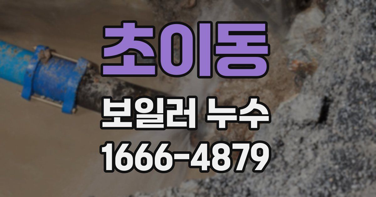 초이동 보일러 누수
