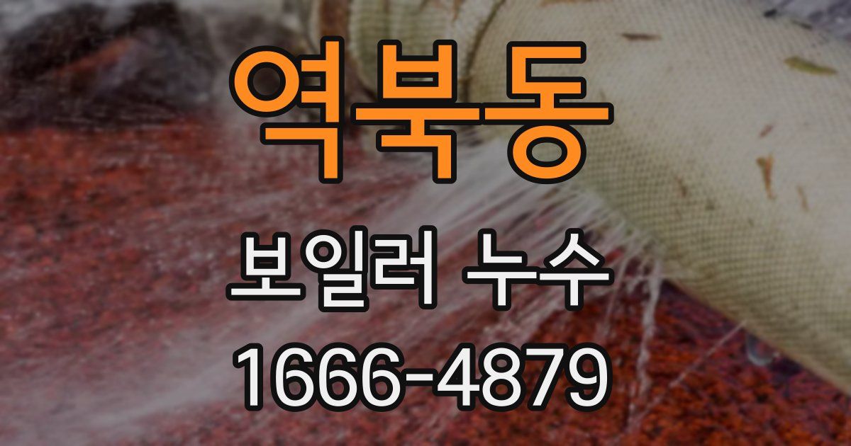 역북동 보일러 누수
