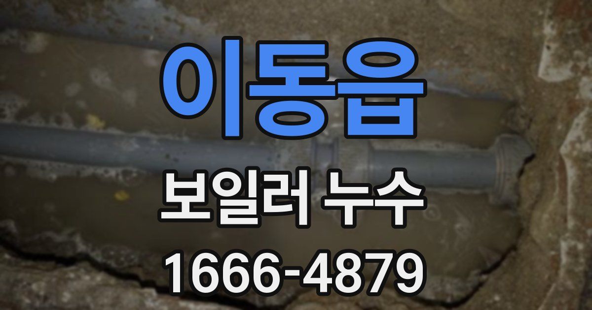 이동읍 보일러 누수