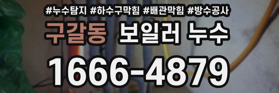 구갈동 보일러 누수