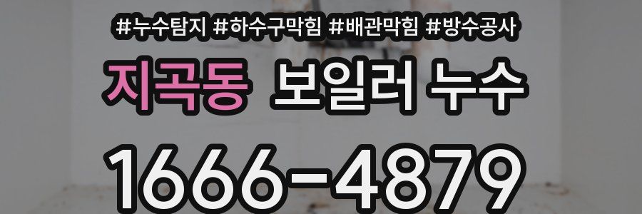 지곡동 보일러 누수