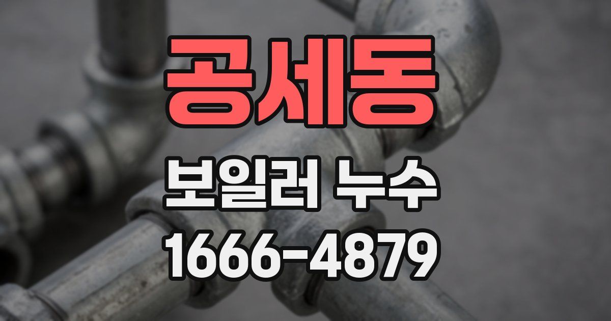 공세동 보일러 누수