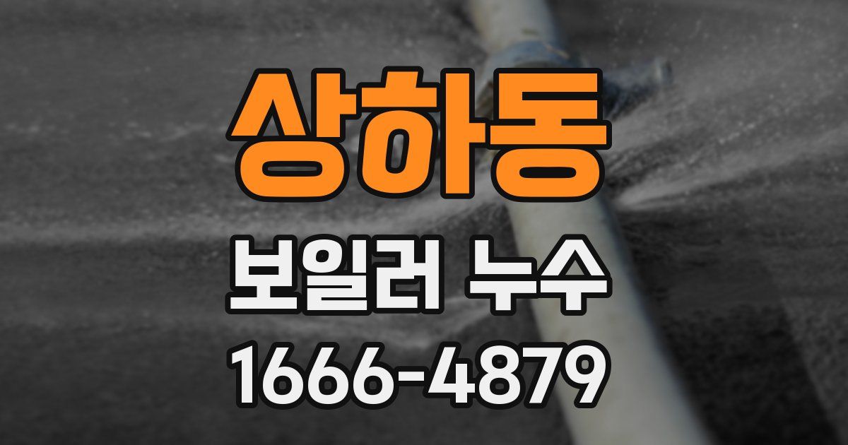 상하동 보일러 누수