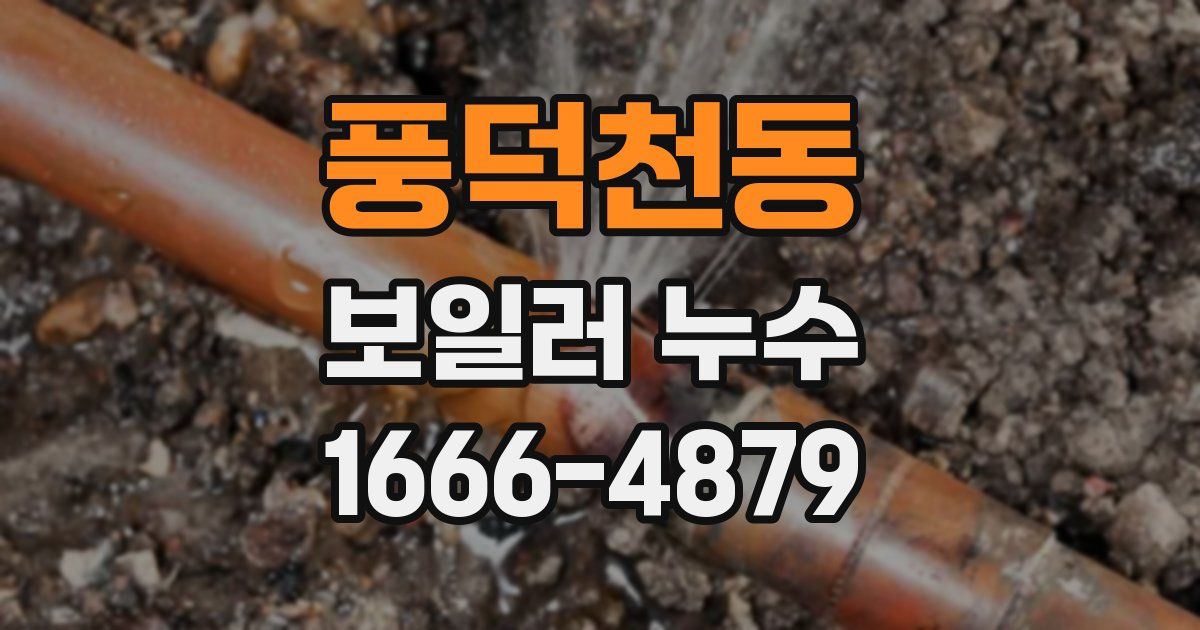 풍덕천동 보일러 누수