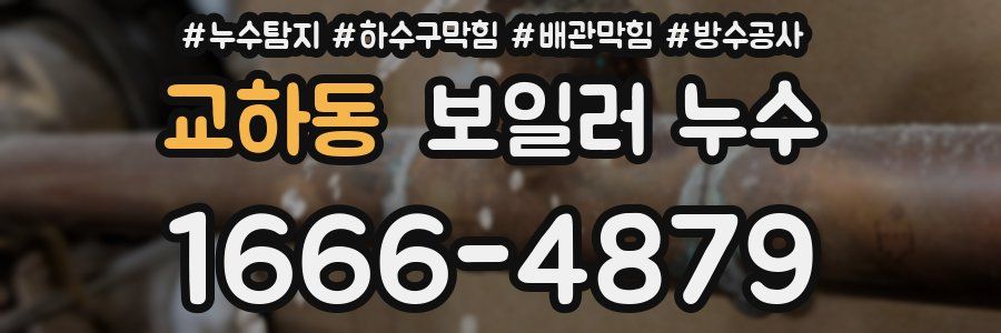 교하동 보일러 누수