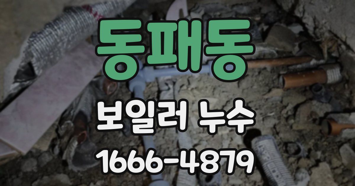 동패동 보일러 누수