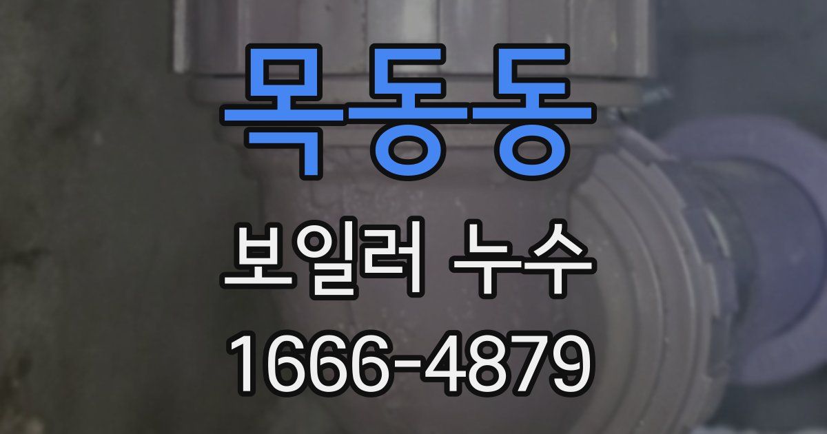 목동동 보일러 누수