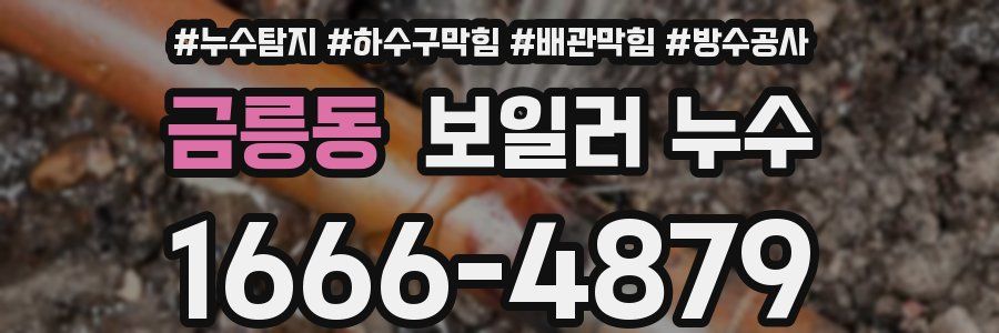 금릉동 보일러 누수