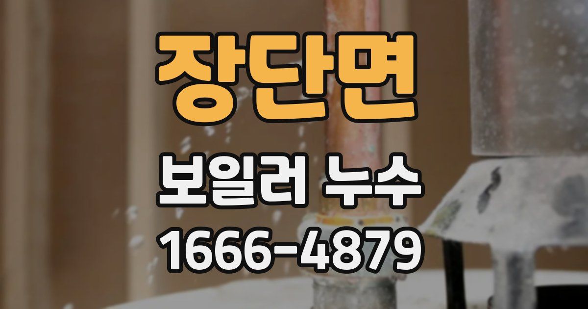장단면 보일러 누수