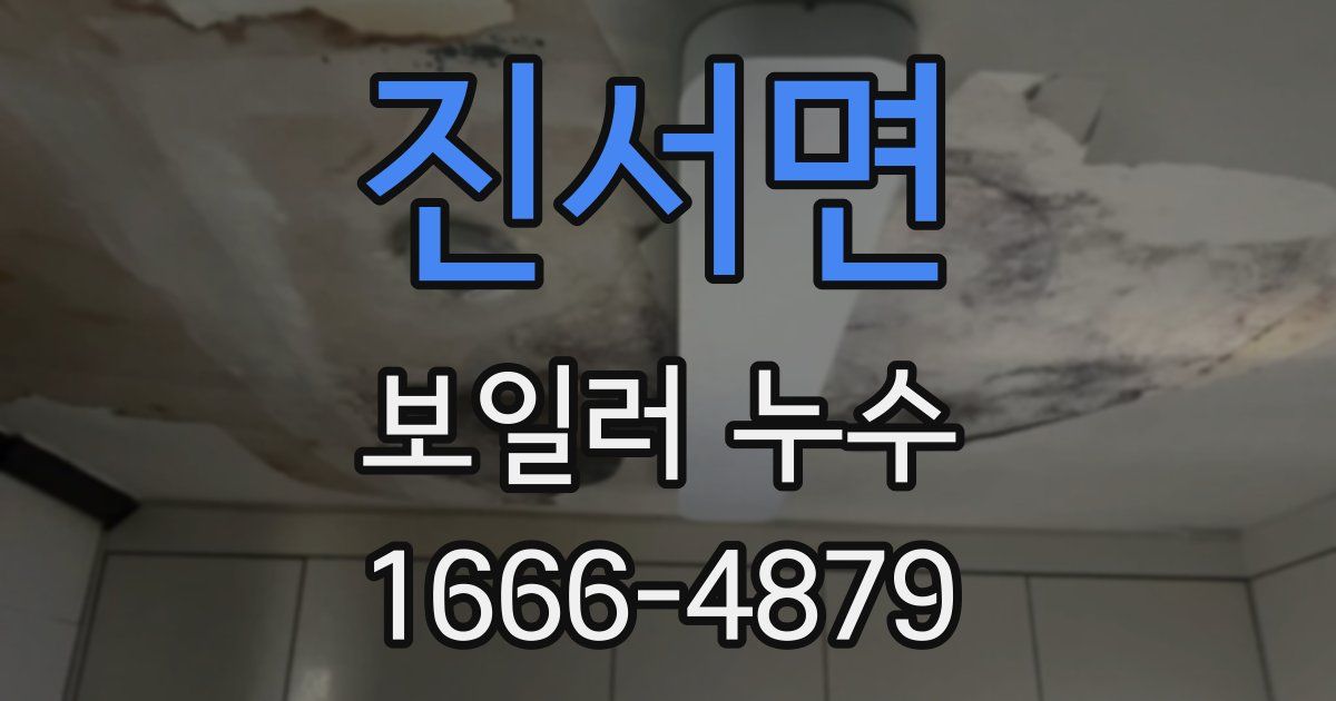 진서면 보일러 누수