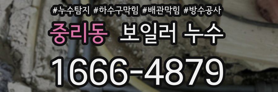 중리동 보일러 누수