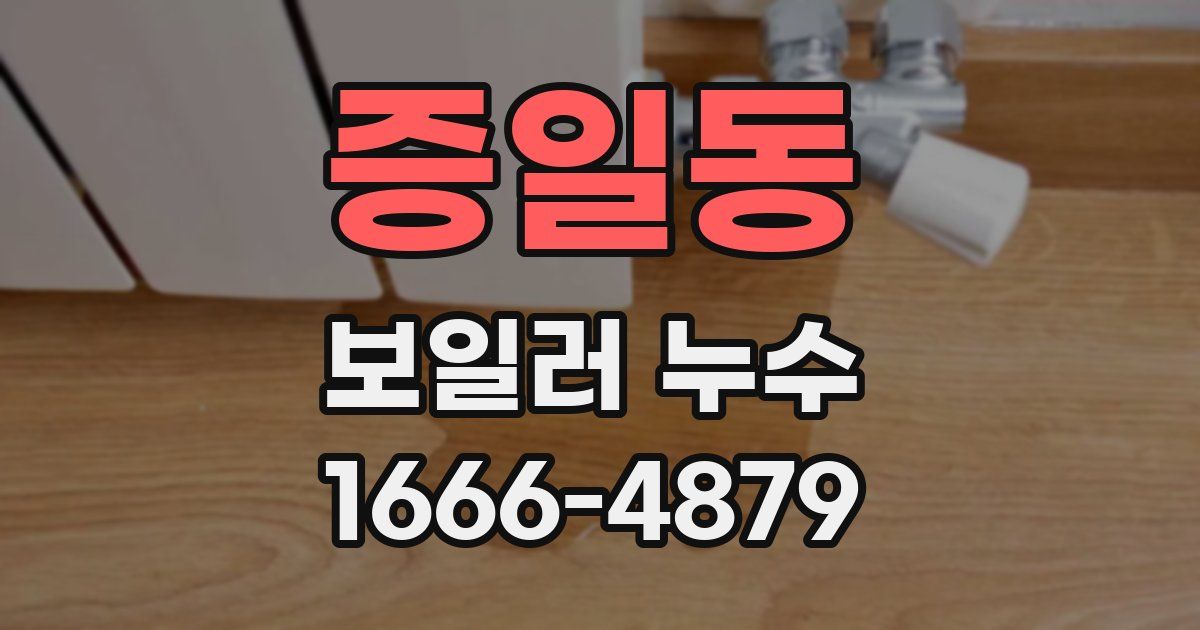 증일동 보일러 누수