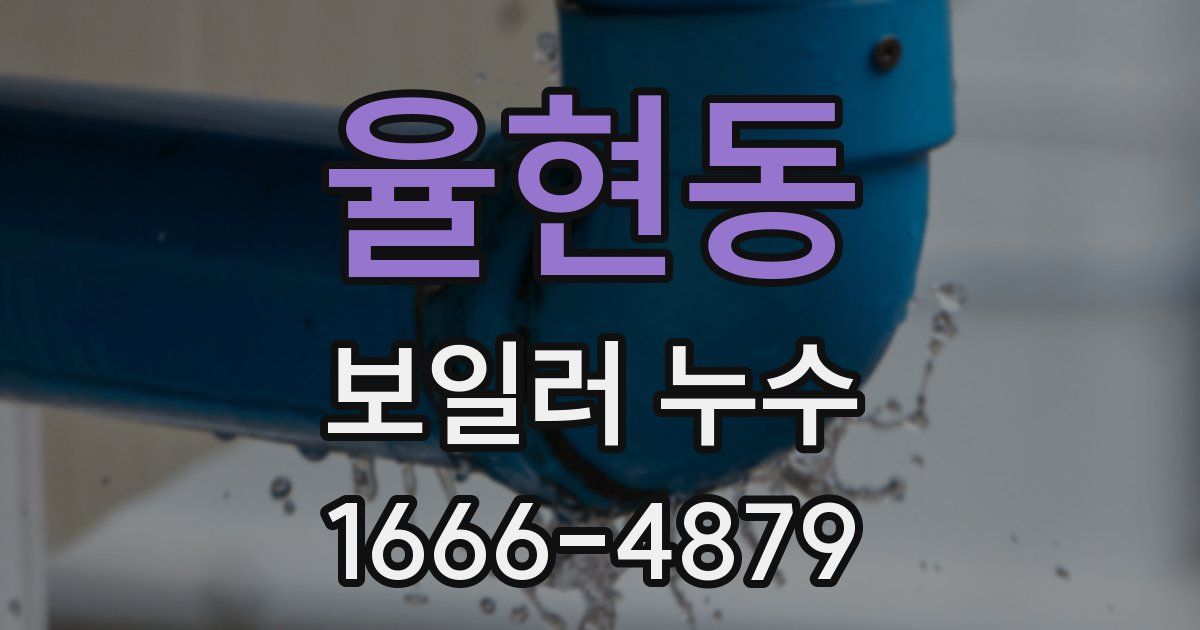 율현동 보일러 누수